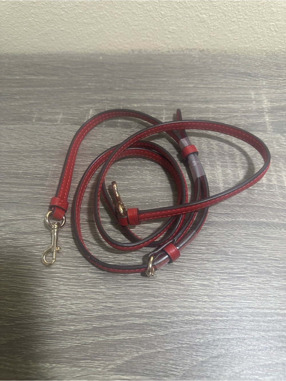 Coach skinny Red Leather Crossbody - Adjustable Replacement strap , L 45-51